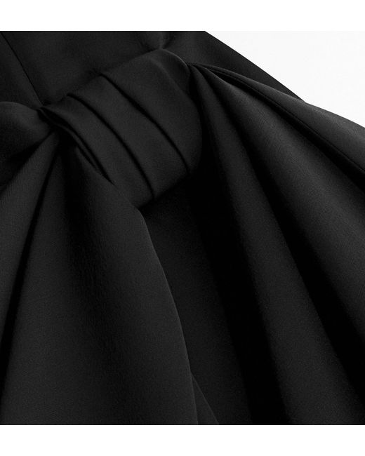 Dior Black Mid-Length Draped Bustier Dress