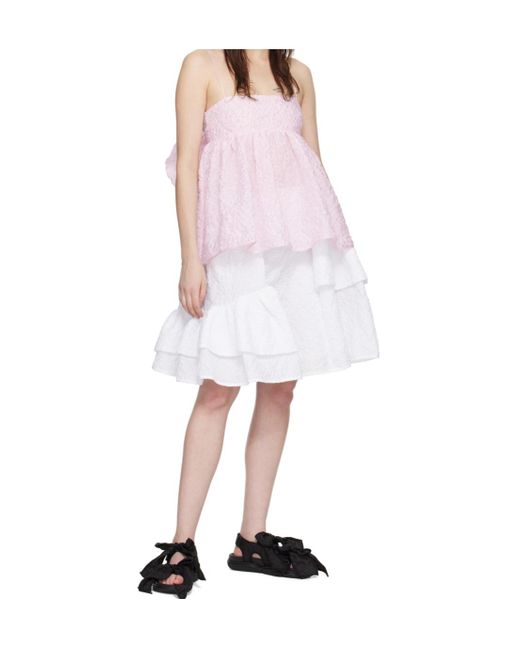 【Cecilie Bahnsen】VANILLA SKIRT Cecilie Bahnsen Vanilla Skirt in White | Lyst