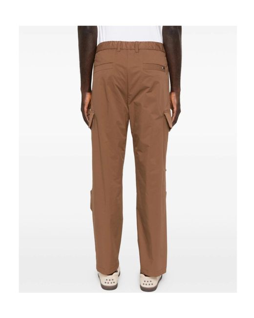Herno Brown Elasticated-Waist Track Pants for men