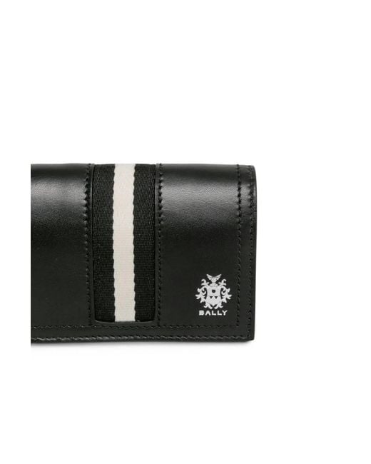 Bally Black Flip Card Holder for men