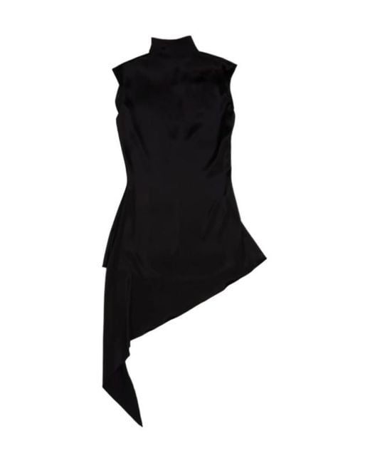 Alaïa Black Alaïa Asymmetrical Dress