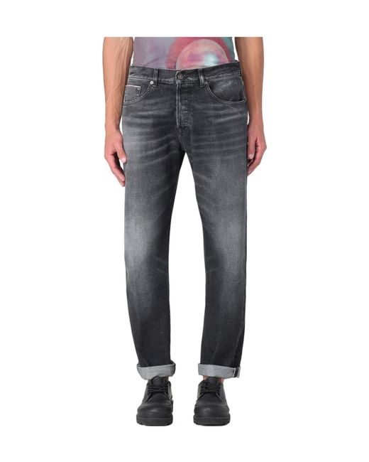 Dondup Gray Distressed Jeans for men