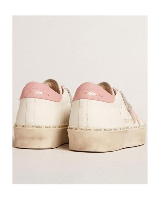 Golden Goose Deluxe Brand Pink Hi Star Platform Lace-Up Sneakers
