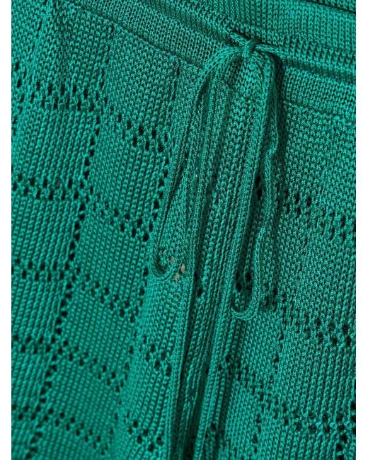 Calle Del Mar Green Casual Knitted Wide-Leg Pants