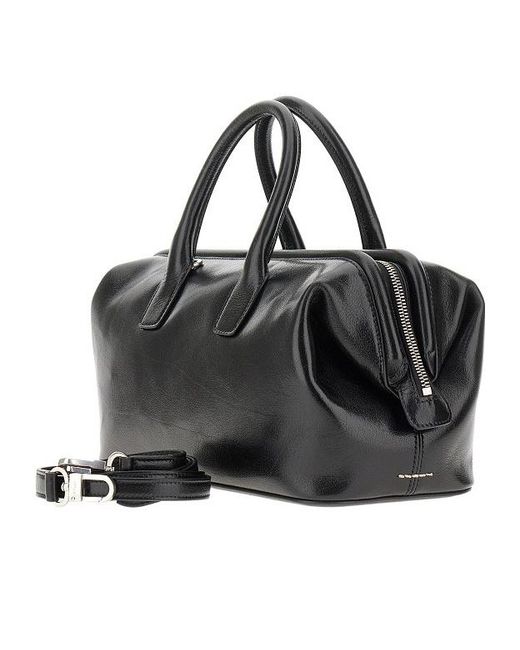 Bally Black Double Handle Shoulder Bag