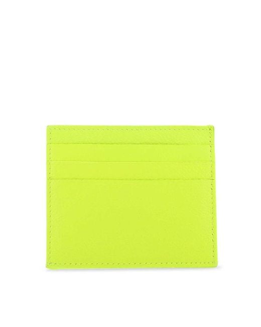 Balenciaga Yellow Logo Printed Card Bag for men