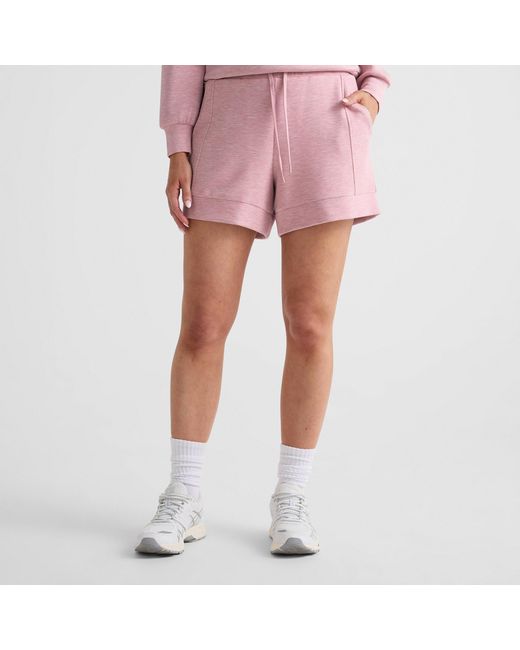 Varley Pink Drawstring Athletic Shorts