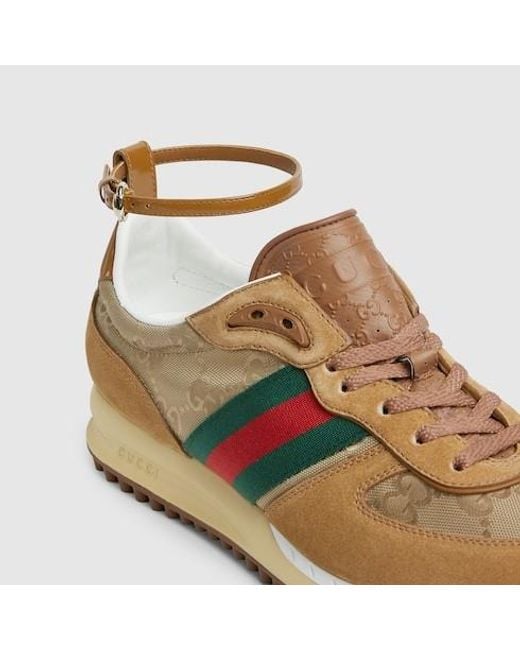 Gucci Brown Re-Motion Lace-Up Sneakers