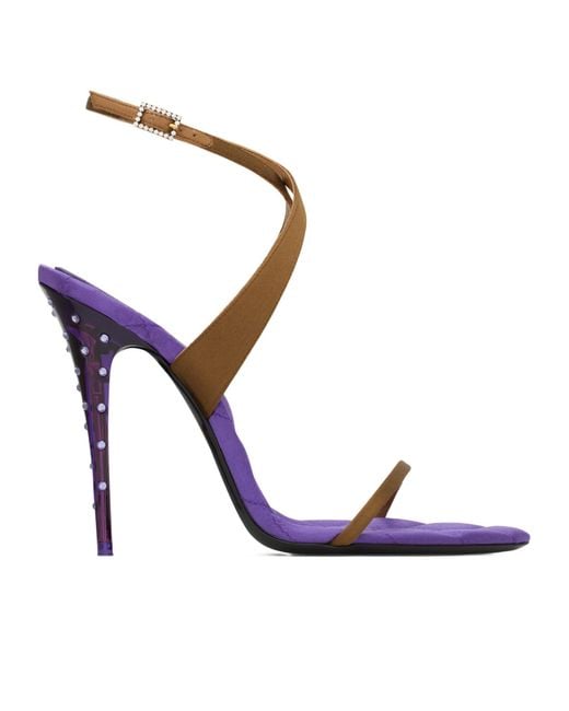 Saint Laurent Blue Ivresse Sandals