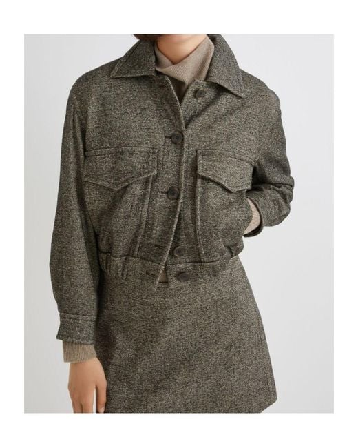 Marella Green Tweed Jacket