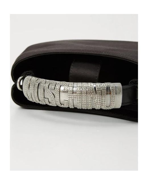 Moschino Black Adjustable Strap Shoulder Bag