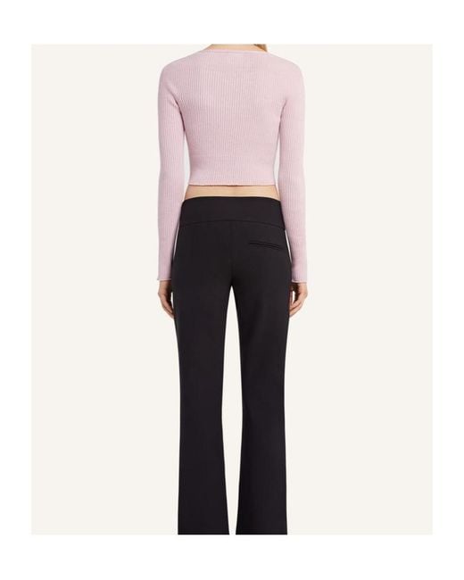 Courreges Pink Solar Cardigan
