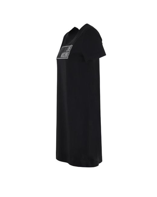 Moschino Black Logo T-Shirt Dress