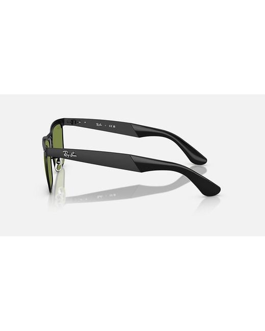 Ray-Ban Green Wayfarer Deluxe Rectangular Sunglasses for men