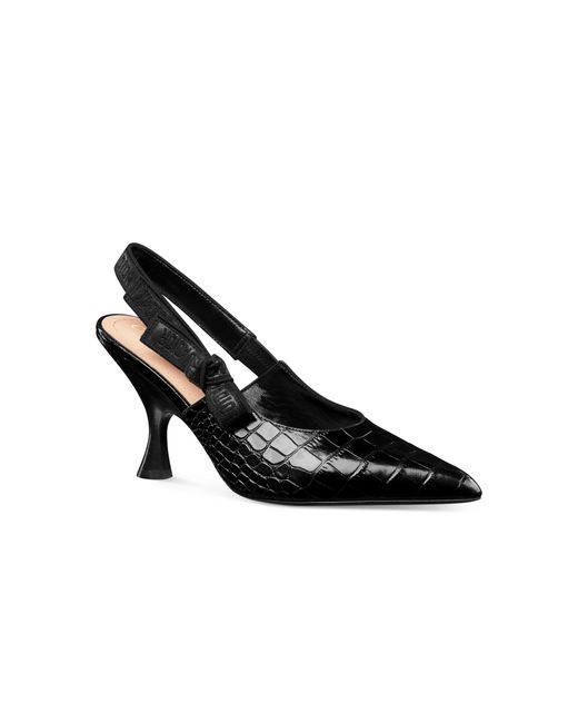 Dior Black Christian J'A Slingback Pumps