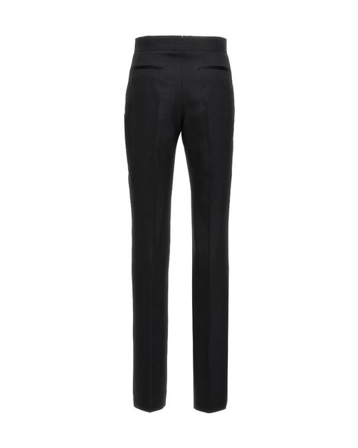 Tom Ford Black High-Waist Straight-Leg Trousers