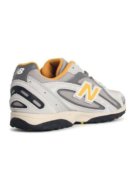 New Balance White 204L Lace-Up Sneakers for men