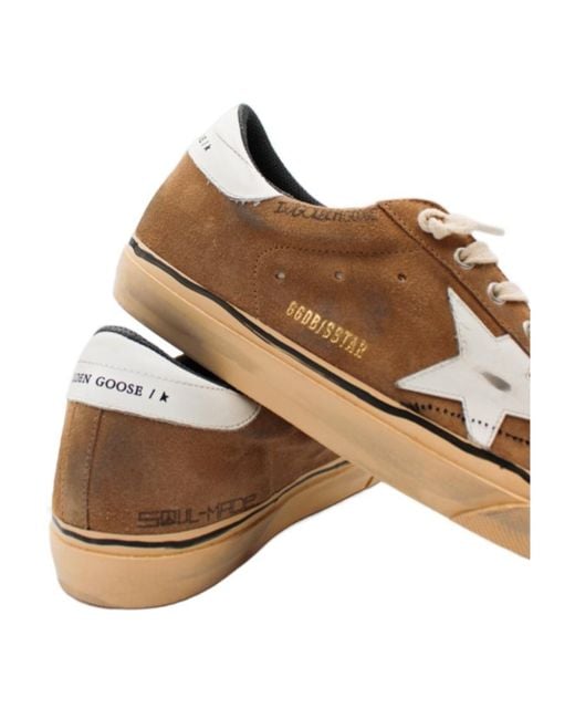 Golden Goose Deluxe Brand Brown Super Star Lace-Up Sneakers for men