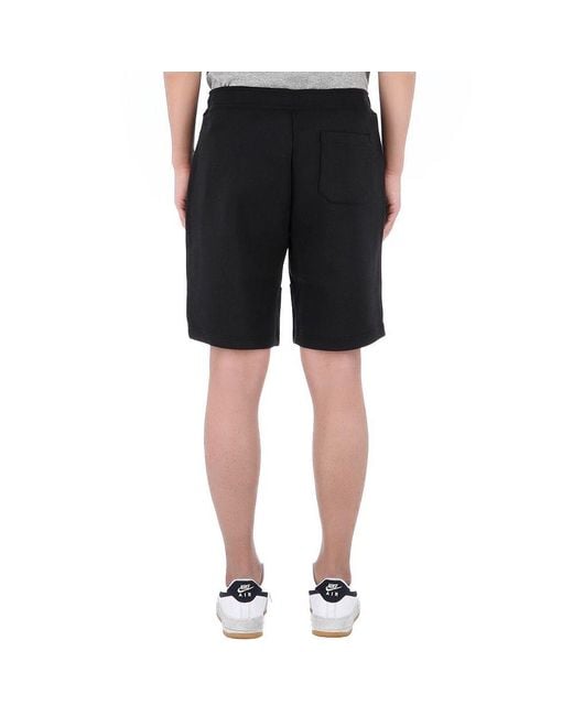 Polo Ralph Lauren Black Pony Embroidered Drawstring Shorts for men