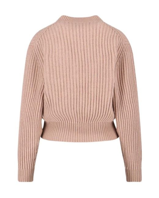 Loro Piana Pink Plane Tree Crewneck Jumper