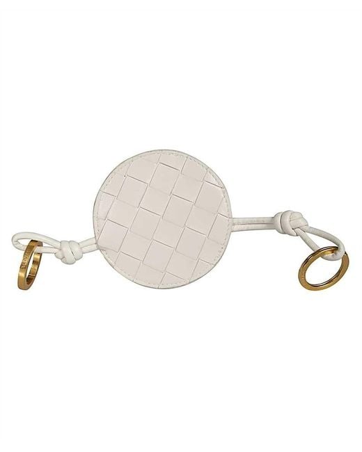 Bottega Veneta White Knit Detail Key Chain