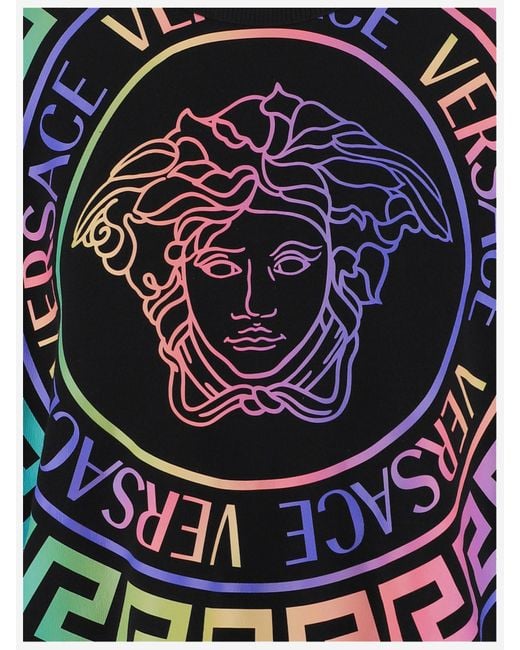 Versace Blue Medusa-Motif Sweatshirt