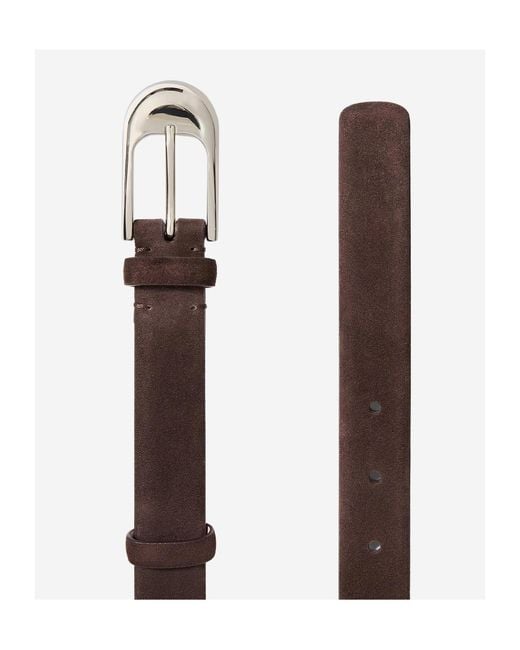 Khaite White Dome Buckled Belt