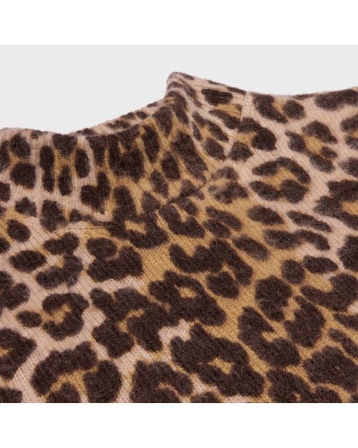 Céline Brown Turtleneck Sweater