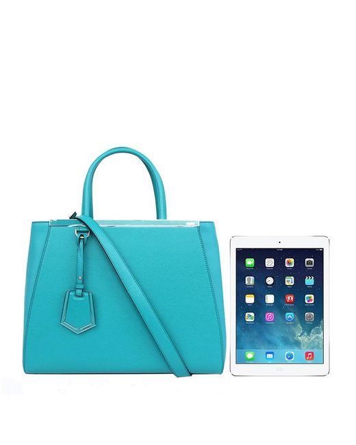 Fendi Blue Logo Handbag