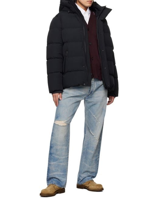 Mackage Blue Graydon City Hooded Down Jacket for men