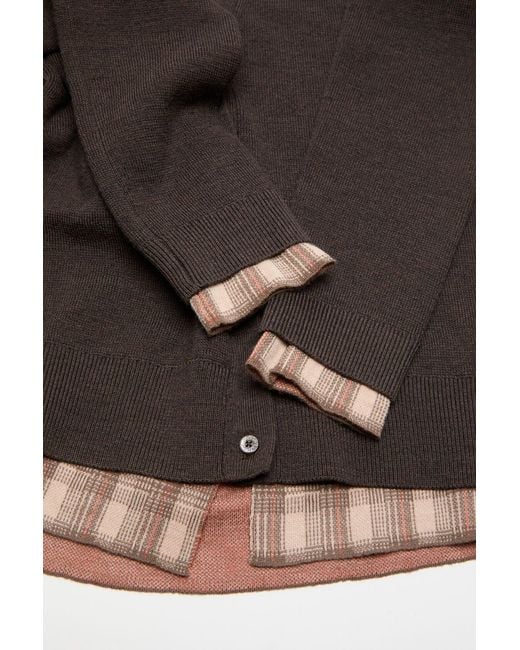 Acne Gray Wool Cardigan