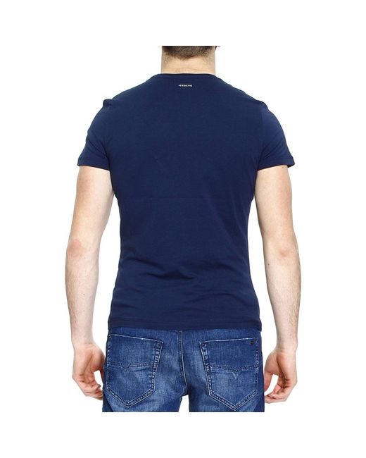 Iceberg Blue Printed T-Shirt for men