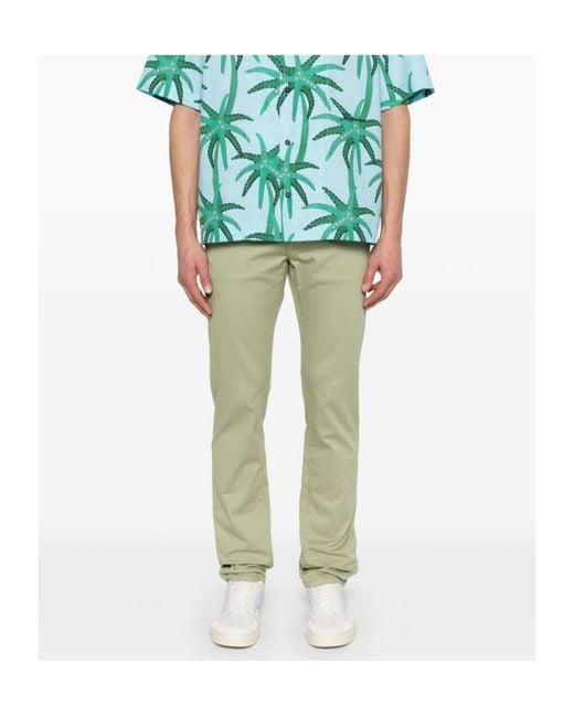 Jacob Cohen Green Bard Logo Patch Slim-Fit Jeans for men