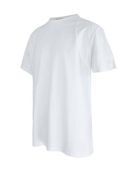 McQueen White Harness Crewneck T-Shirt for men