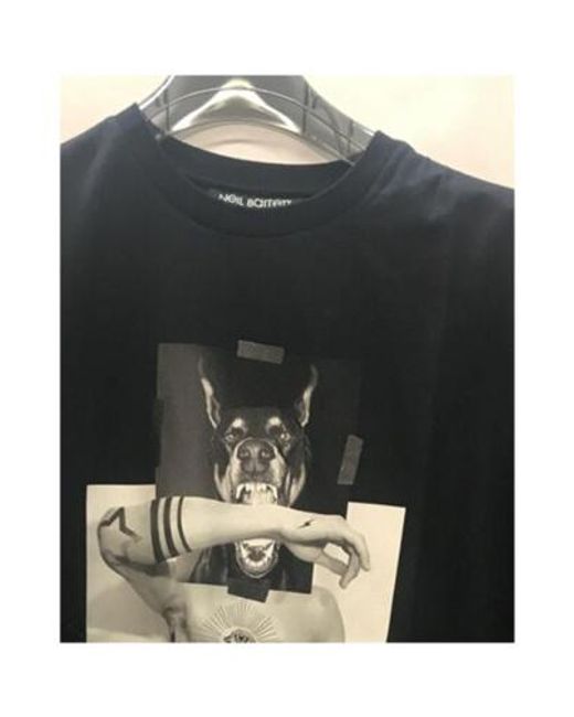 Neil Barrett Black Pattern Printed T-Shirt for men