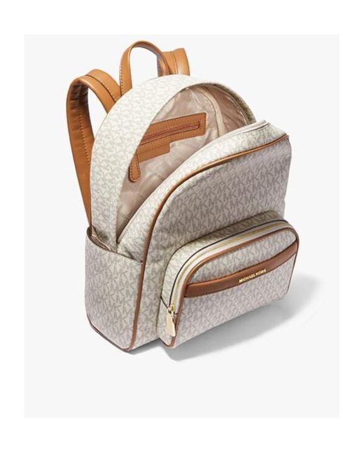 MICHAEL Michael Kors Natural Medium Jacquard Backpack
