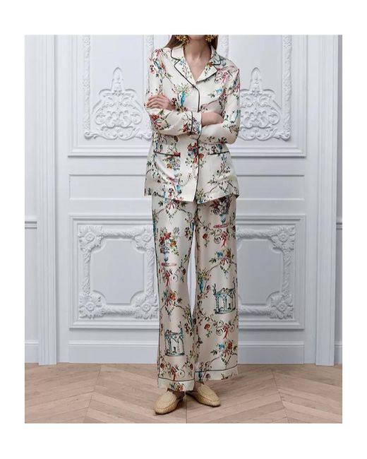 Dior White Pantalon Iviera