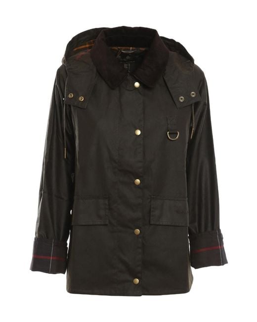Barbour Black Avon Waxed Jacket