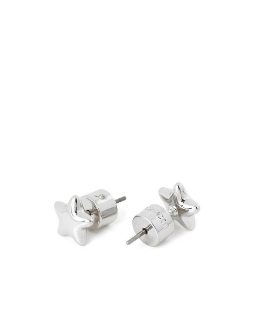 COACH White Star-Shaped Earrings