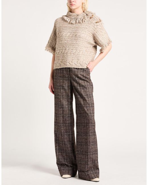 Isabel Marant Natural Stylish Cable Knit Sweater