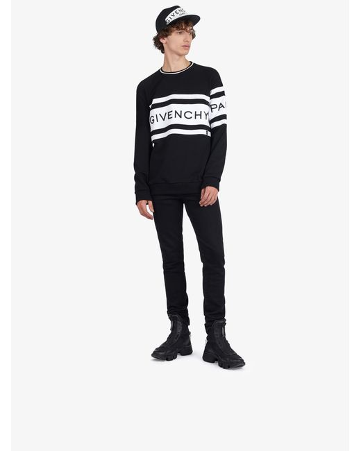 Givenchy Black Logo Snapback Cap for men