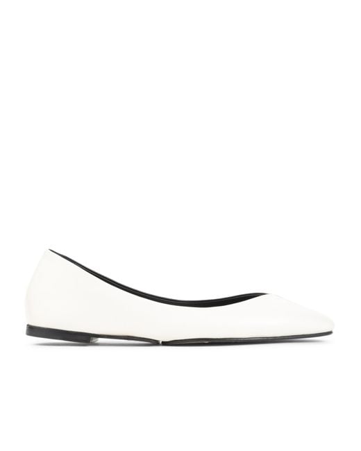 Jacquemus White Two-Toned Flat Shoes