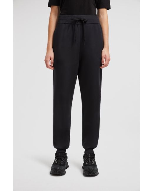 Moncler Black Logo Patch Drawstring Track Pants