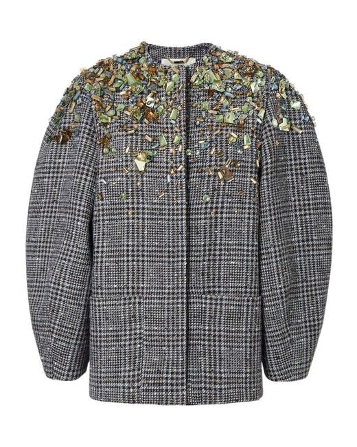 【Katrin TOKYO】cocoon tweed blouson Homespun Tweed Zip Blouson in Brown – SVRN