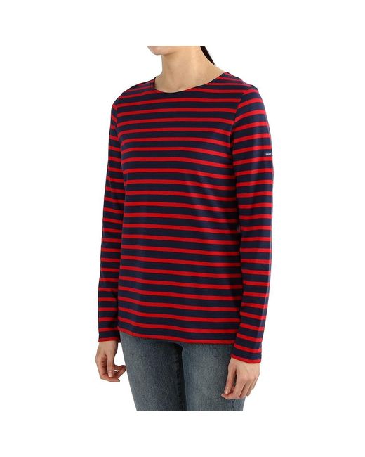 Saint James Red Striped Graphic T-Shirt