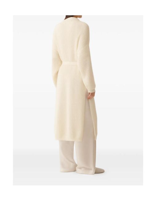 Fabiana Filippi Natural Long Cardigan