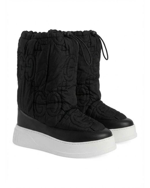 Gucci Black Gg Boots for men