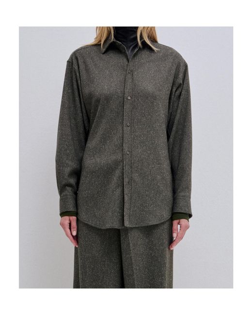 DARKPARK Black Collared Long-Sleeved Shirt