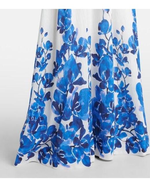 Rebecca Vallance Orchid Blues Floral Maxi Dress