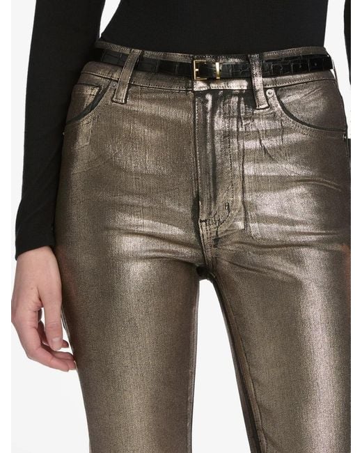 FRAME Gray Belt-Loop Trousers